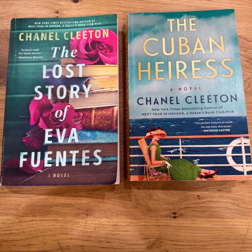 Chanel Cleeton Book Lot The Cuban Heiress & The Lost Story of Eva Fuentes PB